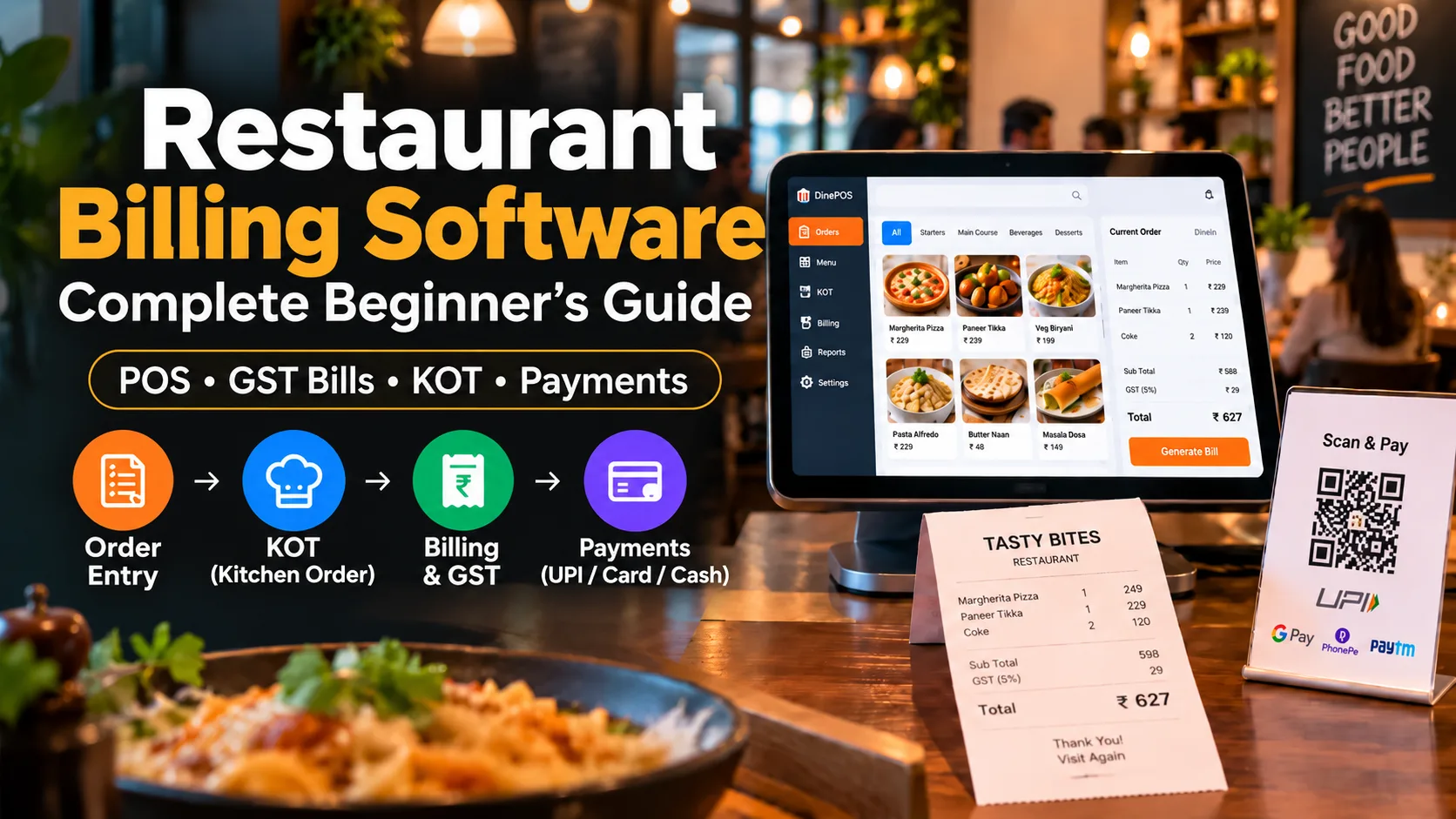 How Restaurant Billing Software Works: Beginner’s Guide