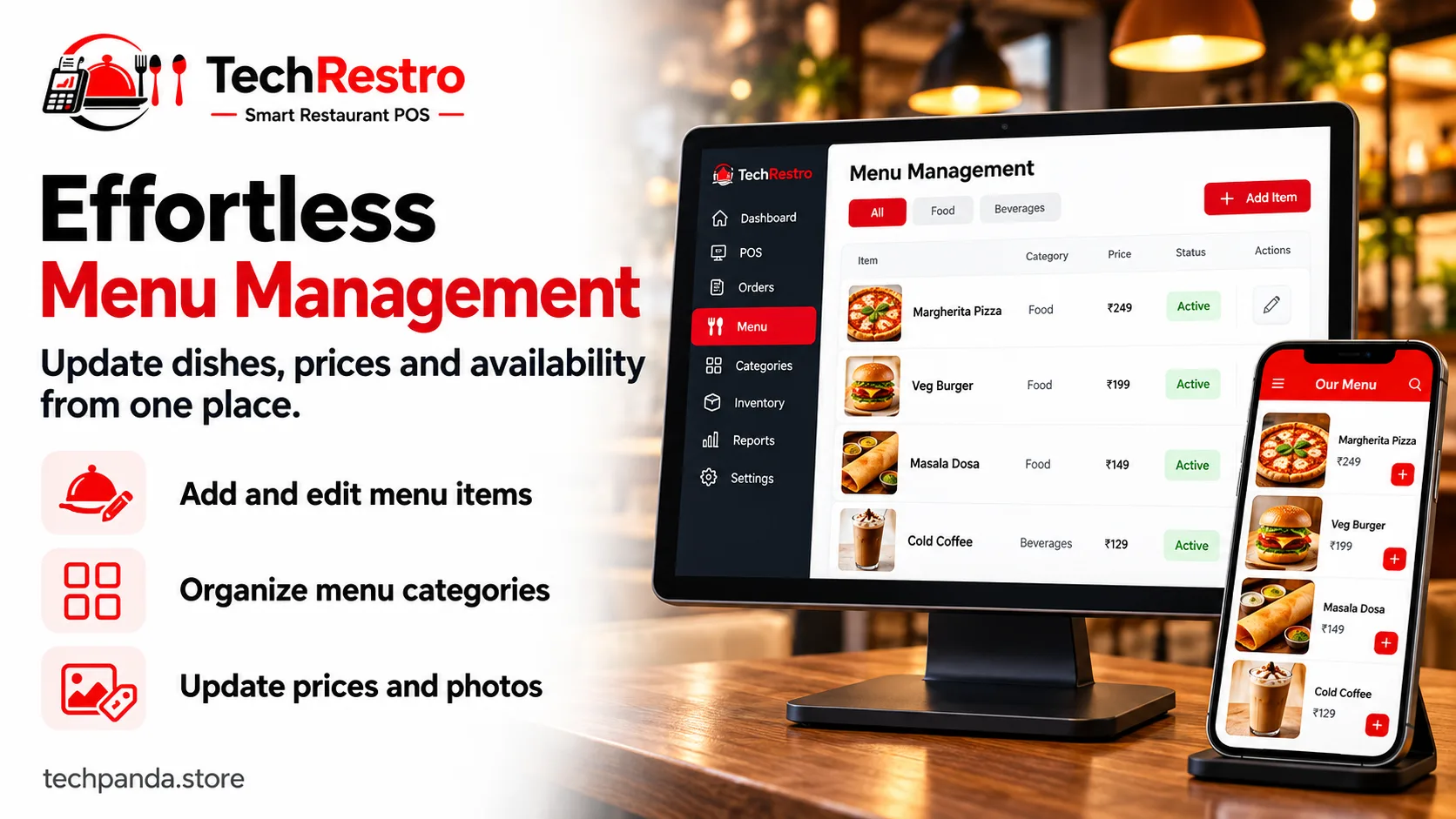 Effortless Menu Management